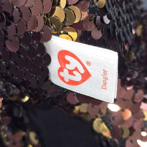 Ty Beanie Boo Dangler Sequin Sloth Plush Toy 6" Sparkle Stuffed Animal JJ3896 - Picture 5 of 7